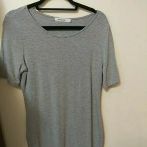Meaveor Gray Short Sleeve Rayon Dress Size XL